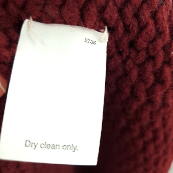 Men's NWT J. Crew Factory 100% Wool Chunky Crew Neck Sweater XL Red - Picture 13 of 13